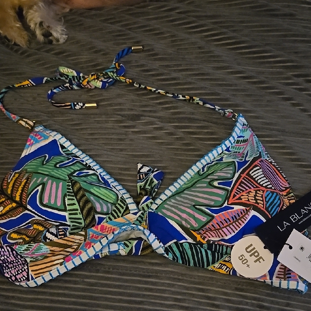 La Blanca Women's Tropical Print Bikini Top